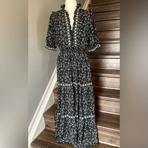 chinese dress ladies Morning Meadow Smocked Maxi Dress Natural/Dusty Coral / Xs main image 0